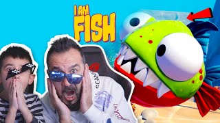 PİRANA BALIK ARABALARA KARŞI! KUŞA BİNDİK! | sesegel çocuk I AM FISH 10. BÖLÜM