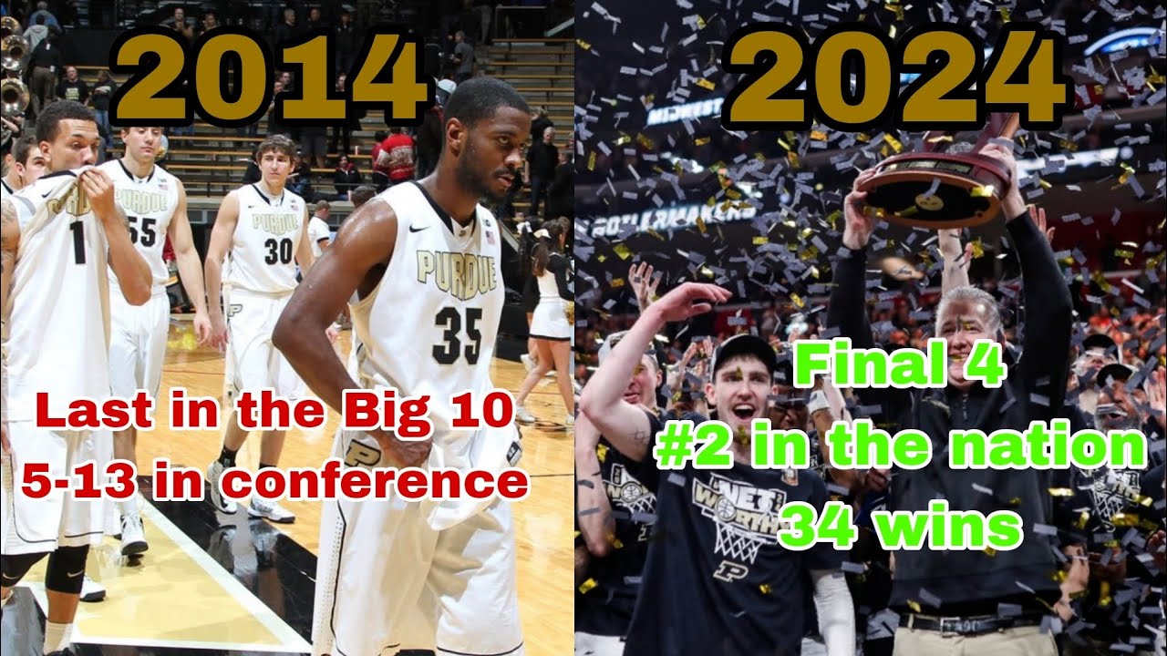 the 10 year transformation of Purdue basketball