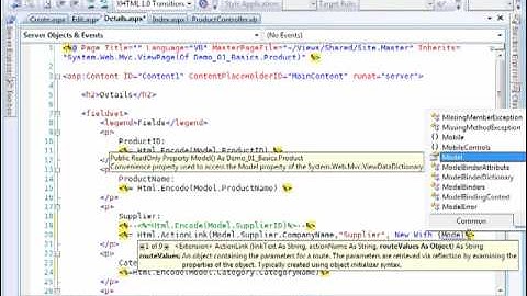 MVC TUTORIAL PART 7 : Adding Supplier Details Link