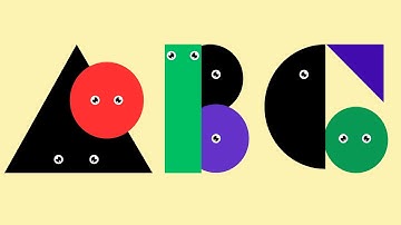 Circle, semi circle, triangle &  rectangle When we put them together, they make the Alphabet Letters