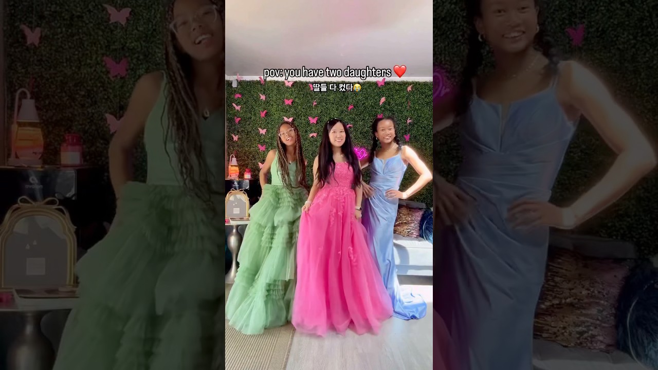 My girls are grown enough to wear prom dresses with me 🥹🥰😍❤️ 