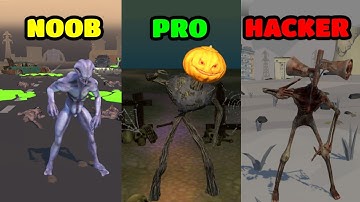 Siren Head Arena Gameplay - NOOB vs PRO vs HACKER (iOS/Android)