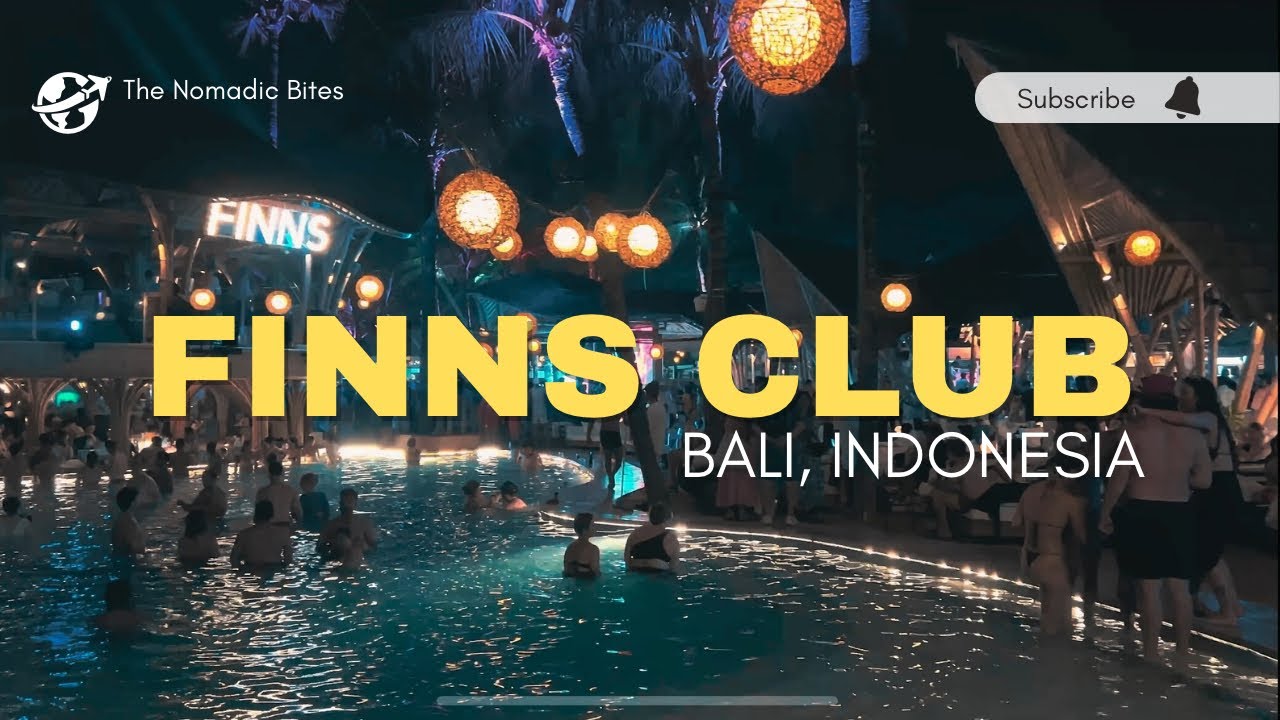 Finns Beach Club Bali 2025 | 4K Ultra HD Travel Vlog   