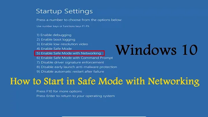 How to Boot Windows 10 in Safe Mode with Networking - HowTo Do