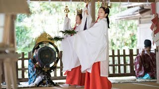 美保神社・朝御饍祭 真ノ舞（巫女舞） MIHO-SHRINE MIKO-MAI “SHINNOMAI” JAPAN