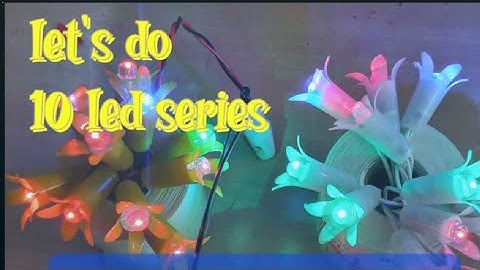 10 LED ki series practical video|| BLS India |binary projects|| 5 mm and 8mm rg/rb series|| Jay Hind