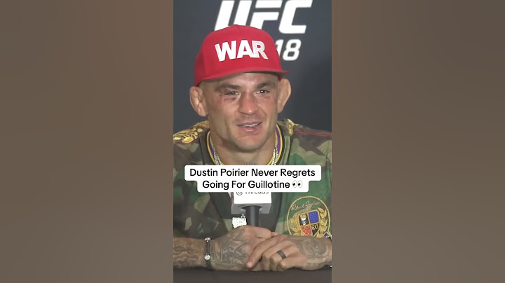 Dustin Poirier Never Regrets Going For Guillotine 👀 #dustinpoirier #ufc