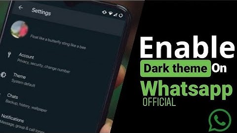 How to make whatsapp darkmode official/ official WhatsApp dark theme enable malayalam#darktheme