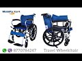 Mobility kart lightweight manual aluminum folding wheelchair with attendant brakes mobilitykart