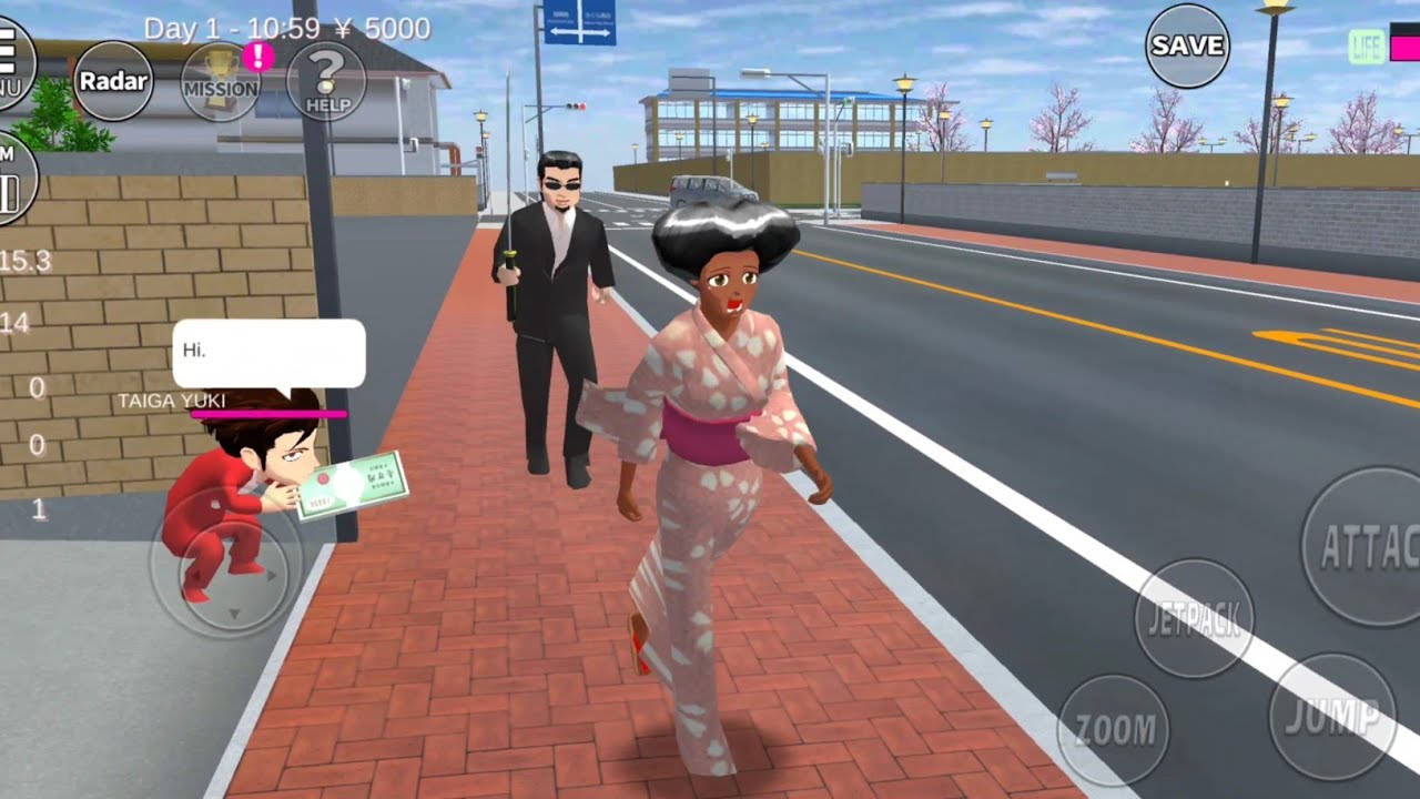 Mertua taiga yang malang | Sakura school simulator 