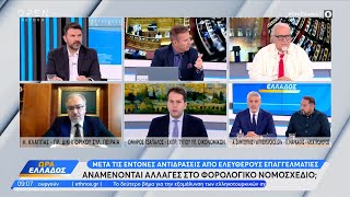 Κλάππας και Τσάπαλος για τις αντιδράσεις των ελ. επαγγελματιών για το νέο φορολογικό νομοσχέδιο