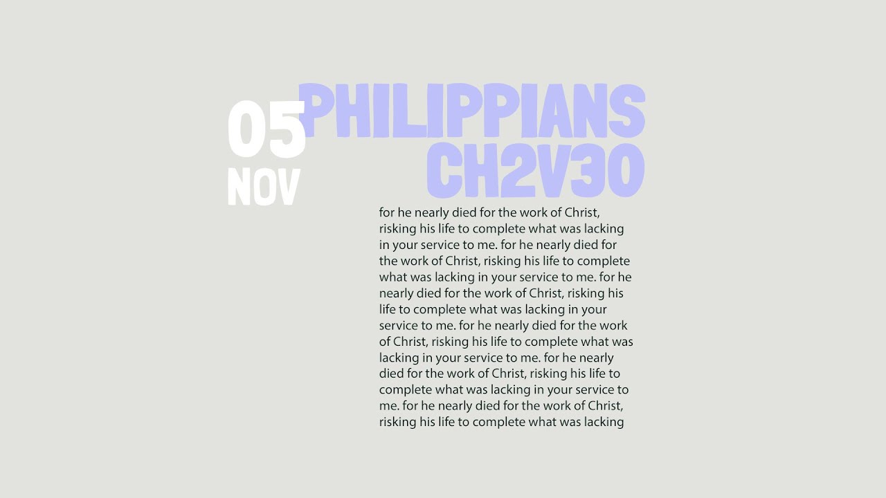 Daily Devotional with Christian Finer // Philippians 2:30 Cover Image