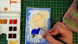 Timelapse - Alex Louis Armstrong Fullmetal Alchemist Watercolour Painting