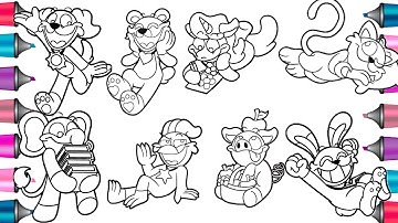 Smiling Critters Coloring Pages | New coloring Poppy Playtime Chapter 3 | NCS Music