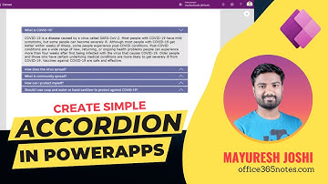 How to create an accordion in PowerApps