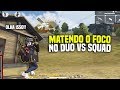 JOGUEI FOCADO E AS KILLS APARECEU EM PESO!! DUO VS SQUAD RANQUEADA - FREE FIRE