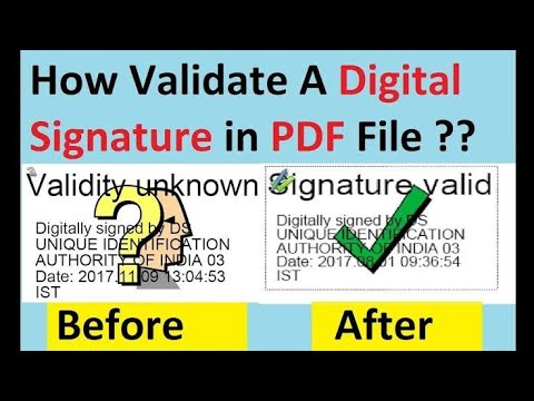 HOW VALIDATE DIGITAL SIGNATURE IN ANY CERTIFICATE / PDF DOCUMENT ...