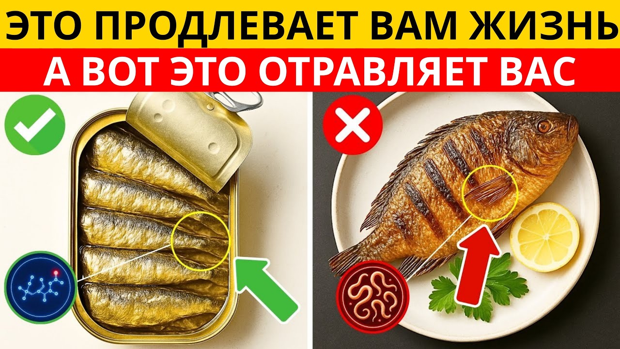 Старше 60? 4 Рыбы, Которых НИКОГДА Нельзя Есть — и 4, Которые НУЖНО Есть Каждый День