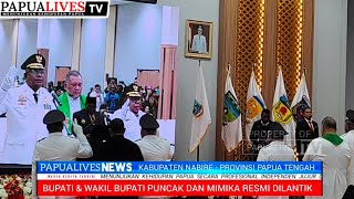 Gubernur Papua Tengah Resmi Melantik Bupati & Wakil Bupati Puncak Dan Mimika