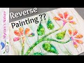 178] ALCOHOL INK Technique : Painting in “Reverse” 🤔 Using Masking Fluid for a Stunning Effect