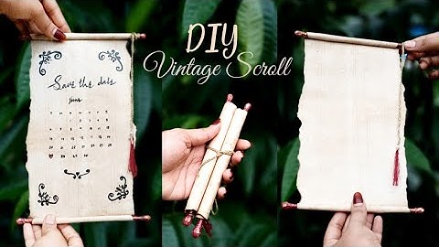 how to make vintage scroll | vintage paper | DIY vintage scroll | vintage paper making |vintage card