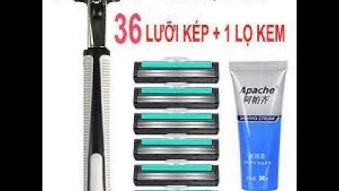 Sét Dao Cạo Râu 36 Lưỡi Kép Kèm Bàn Cạo Tặng Kèm 1 Tuýp Kem Cạo Râu