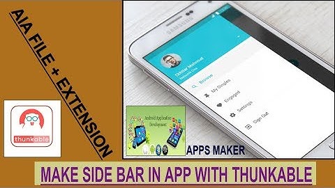 How to add Sidebar in Thunkable App | Sidebar in Thunkable Android app
