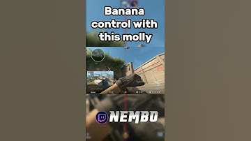 Banana control on overpas has never been easyer #cs2 #overpass #smoke #molly