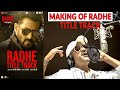 Radhe making of radhe title track  sajid wajid  salman khan  disha patani