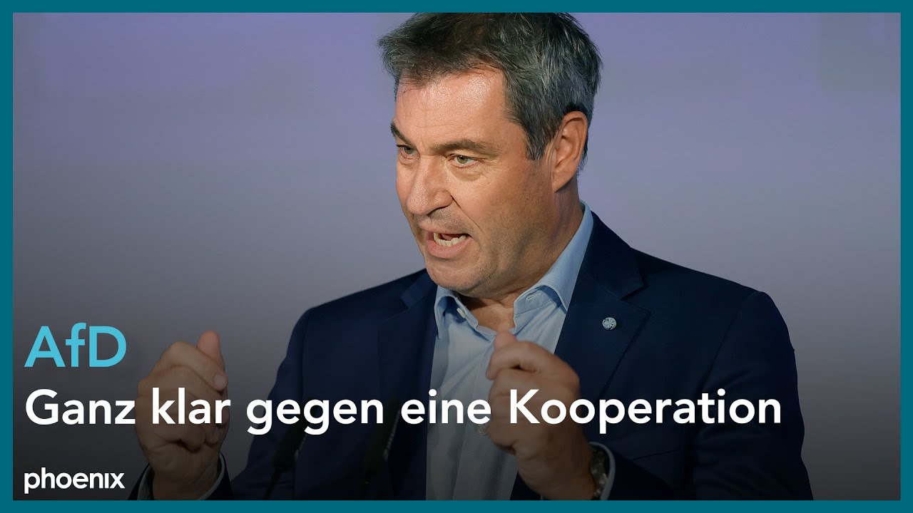 Pressekonferenz der CSU mit Markus Söder, Alexander Dobrindt und ...