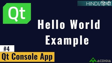 Hello World | Qt Console Application Example | (Qt C++ Tutorial #4)