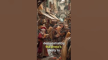 The invention of the printing press by Johannes Gutenberg #history #facts