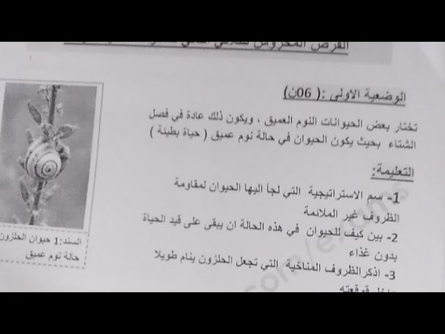 لايف للمراجعة علوم السنة 2 متوسط