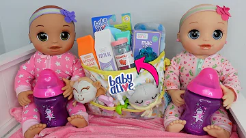 Packing baby doll Diaper Bag  to travel with baby alive real as can be baby doll