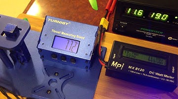 HQ 7 x 4.5 prop thrust test - 2822 Motor SimonK and BLHeli firmware