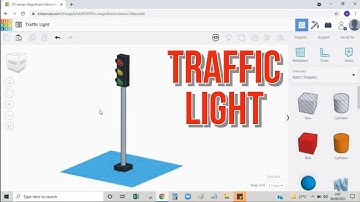 TINKERCAD - DRAWING TRAFFIC LIGHT TUTORIAL