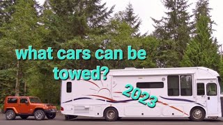 What 2023 Cars can be towed behind an RV?  Dingy or TOAD, what