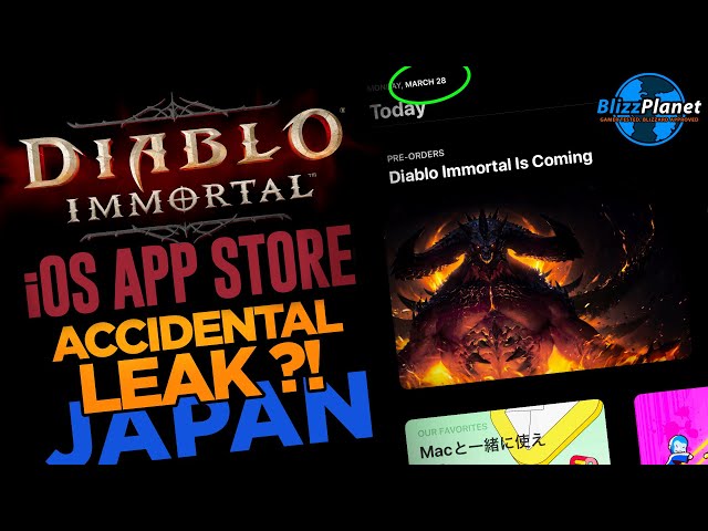 Diablo Immortal's App Store Page Updated, Indicates Q2 2022