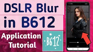 How to Add DSLR Blur on your Photo in B612 App screenshot 5