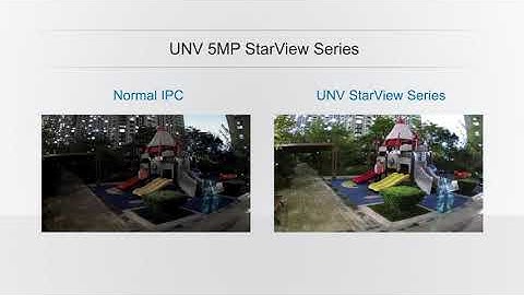 Uniview  5MP StarView Series vs. Normal IPC