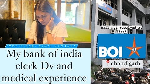 My Dv and Medical Experience | IBPS CLERK 2023 | BOI CLERK | chandigarh | Documents required