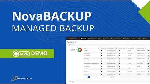 NovaBACKUP Managed Backup || Introduction and Demo