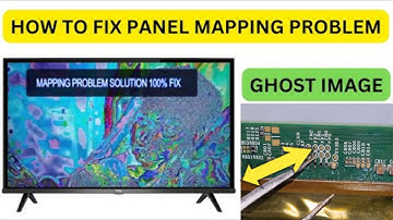 how to remove ghost image from tv screen || panasonic led tv negative picture