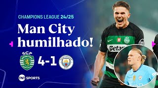 Thumbnail for HAALAND PERDE PÊNALTI E SPORTING DESTRÓI O CITY NA CHAMPIONS COM 3 DE GYÖKERES | SPORTING 4 X 1 CITY