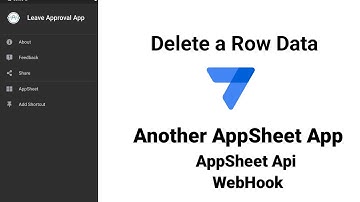 How To Delete a Row Data of Another AppSheet API WebHook