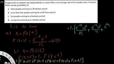 Poisson Distribution2_Adapting parameter_ Statistics2_A’ Level mathematics