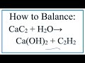 Balancing Chemical Equations