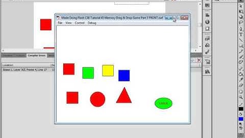 Flash CS6 Tutorial 45 Memory Game Drag & Drop Part 3