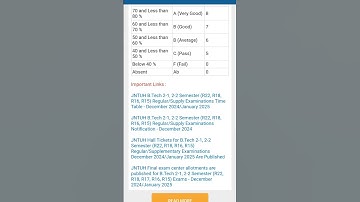JNTUH B.Tech 2-1, 2-2 Semester (R22, R18, R16, R15) Regular/Supplementary Examinations Results