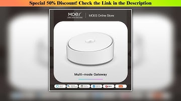Get MOES Smart Multi-mode Gateway ZigBee 3.0 WiFi Bluetooth Mesh Hub Work with Tuya Smart App Voice